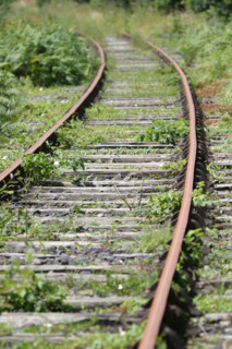France, Basse Normandie, Manche, pays de saint lo, conde sur vire, velorail, sur l'ancienne voie ferree au bord de la vire, rails de chemin de fer, 
loisirs,