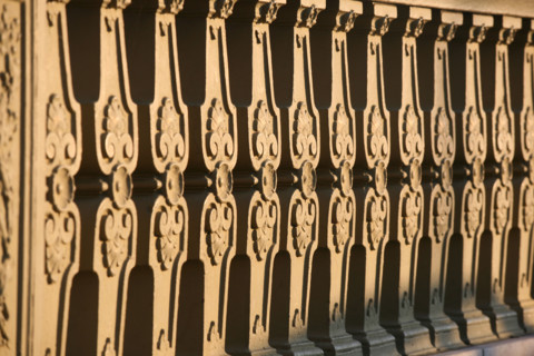 France, Paris, 7/8e, la Seine, pont des invalides, detail balustrade, decor,