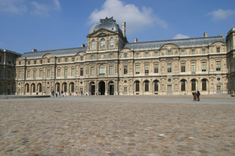 France, paved yard