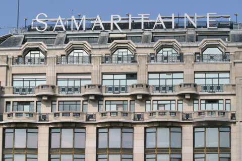 France, Paris 1e, immeuble principal de la Samaritaine, Pont Neuf, architecture art deco, grand magasin,