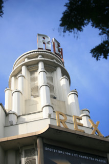 France, Paris 2e, le rex, 
boulevard de bonne nouvelle, salle de spectacle, cinema, art deco, grand rex, exterieur, sommet