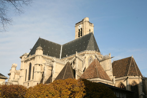 France, Paris 4e, le marais, eglise saint gervais et saint protais, rue des barres,