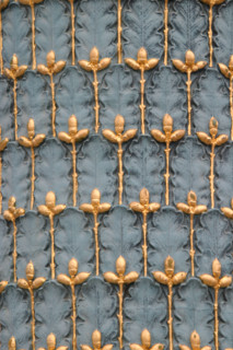 France, Paris 8e place de la concorde - detail lampadaires d'Hittorff