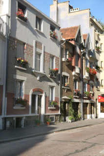 France, small houses around rue brillat-savarin