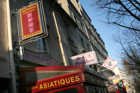 France, Paris 13e, quartier chinois, 
restaurants, avenue de choisy, commerces,