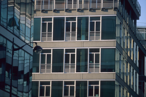 France, Paris 13e, quartier bibliotheque, nouveaux immeubles avenue de france, fenetres, architecture,