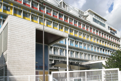 France, paris 13e, immeuble de l'armée du salut, architecte Le corbusier, 12 rue Cantagrel
