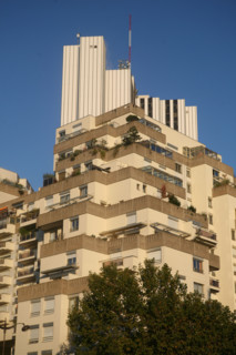 France, Paris 14e, Montparnasse, immeubles, tour, balcons, avenue du maine
