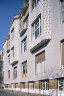 France, Paris 16e, studio building rue La Fontaine/rue des perchamps, immeuble de l'architecte Henri sauvage,