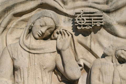 France, sculpture bas relief