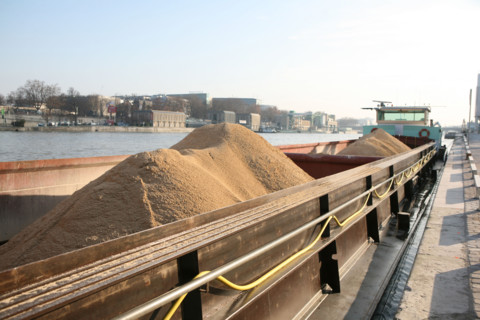 France, docked barge