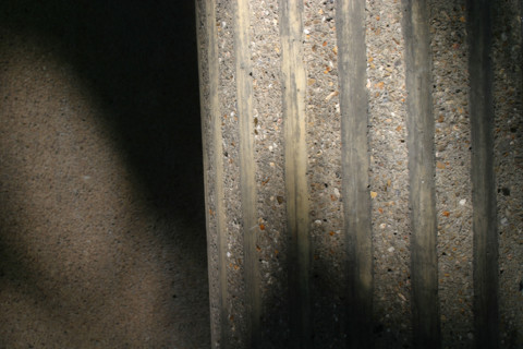 France: Normandie, Seine Maritime, le havre, architecte auguste perret, detail habitat, beton, colonne,