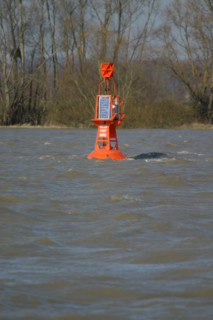 France, Haute Normandie, eure, Seine, bouee, chenal, balise, danger, fleuve,