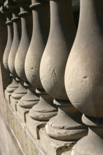 France, detail of a balustrade