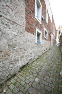 France, Paris 20e, belleville, passage plantin, paves,