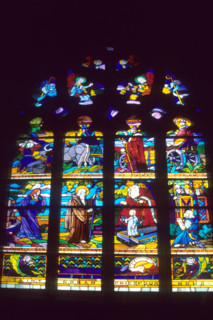 Vitrail de l'église Saint-Ronan à Locronan
