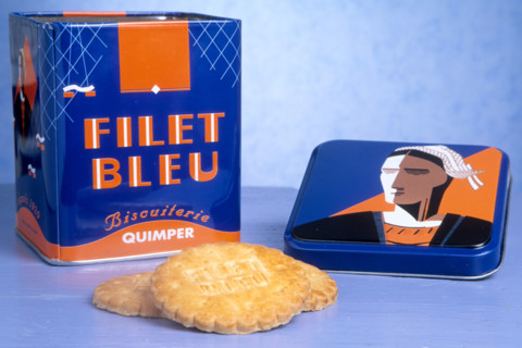 France, Bretagne, Finistere, gastronomie, biscuits filet bleu, Quimper, gateaux,