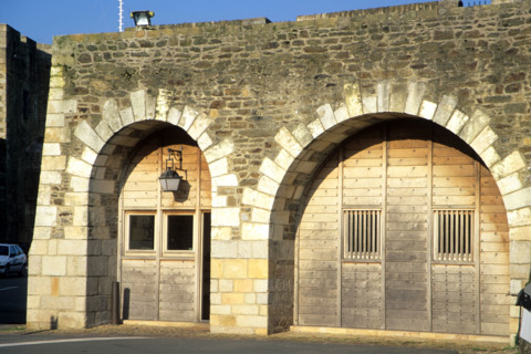 France, Bretagne, Finistere, nord, brest, chateau, detail chateau, musee, marine nationale, fortification,