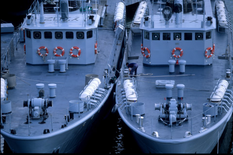 France, Bretagne, Finistere, nord, brest, port militaire et chateau, arsenal, bateaux de guerre, marine nationale,