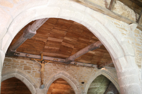 France, Bretagne, Finistere sud, Cornouaille, Pont Aven, chapelle de tremalo dont le christ jaune inspira gauguin