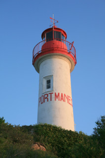 France, Bretagne, Finistere sud, Cornouaille, port manech, embouchure de l'Aven et du Belon, phare, au fil de la promenade du sentier littoral,
