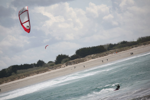 France, Bretagne, Finistere sud, pays bigouden, pointe de la torche, sable, dunes, spot de surf, kyte surf,