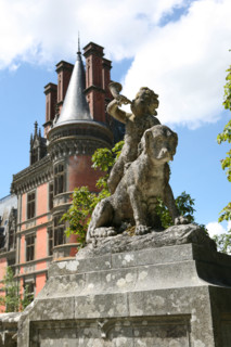 France, Bretagne, Finistere, parc et chateau de Trevarez, jardins, domaine de trevarez, departemental,
