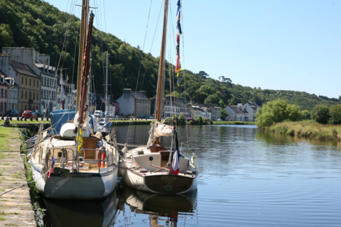 France, the nantes canal in brest