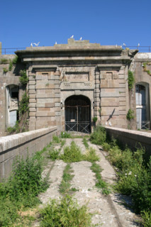 France, Basse Normandie, Manche, Cotentin, Cherbourg, rade, mer, seconde guerre mondiale, marine nationale, fort de l'ile pelee, porche,