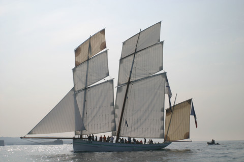 France, Basse Normandie, Manche, Cotentin, Cherbourg, rade, tall ships race 2005, grands voiliers, course, bisquine, la granvillaise,