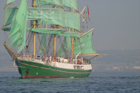 France, Basse Normandie, Manche, Cotentin, Cherbourg, rade, tall ships race 2005, grands voiliers, course, bateau alexander von humboldt,