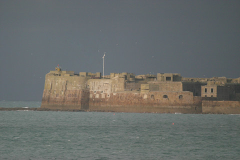 France, Basse Normandie, Manche, Cotentin, Cherbourg, rade, marine nationale, seconde guerre mondiale, fort de l'ile pelee, grande rade est