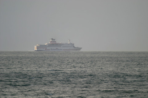 France, Basse Normandie, Manche, Cotentin, Cherbourg, rade, grande rade est, ferry Brittany ferries