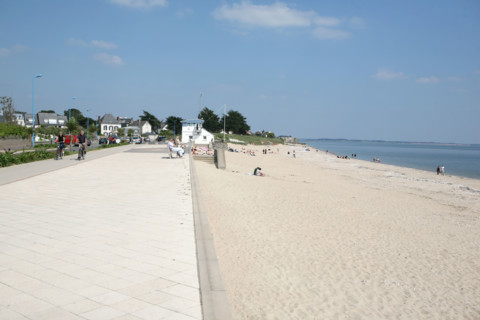 France, Bretagne, Morbihan, damgan, plage, promenade,