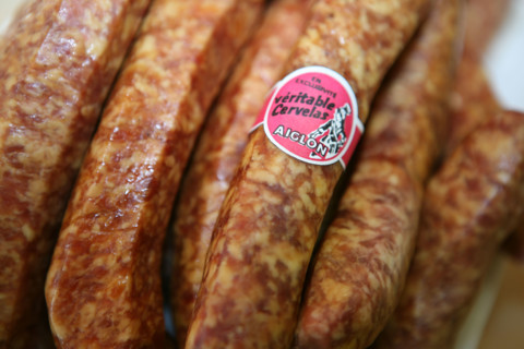 France, Basse Normandie, orne, gastronomie, produit local, cervelas aiglon,
