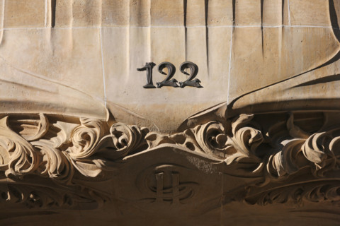 Hôtel Guimard à Paris (détail)