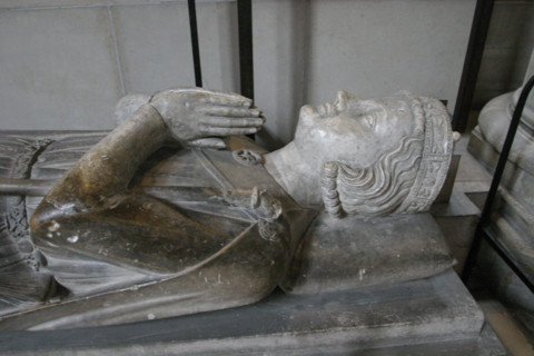 France, Haute Normandie, Seine Maritime, Rouen, cathedrale Notre-Dame, art gothique, ducs de Normandie, sepulture, sculpture, monument funeraire, 
gisant du duc Henri le jeune, sepulture, sculpture, m...