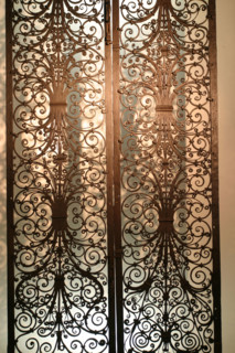 France, Haute Normandie, Seine Maritime, Rouen, musee Le Secq des Tournelles, 
musee de la ferronnerie d'art, patrimoine, culture, tradition, ancienne eglise Saint-Laurent, 
grille provenant de l'abba...