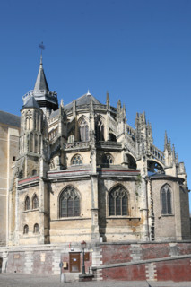 France, Haute Normandie, Seine Maritime, Eu, chevet de la collegiale Saint-Laurent o'toole