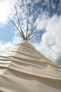 France, Haute Normandie, Seine Maritime, pays de Caux, muchedent, reve de bisons, tipis en location, elevage,