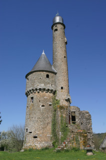 France, Basse Normandie, orne, juvigny sur andaine, tour de bonvouloir, donjon, vestige,
