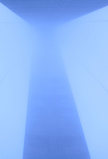 France, Haute Normandie, Seine Maritime, pont de Normandie, brouillard, brume, pile du pont,