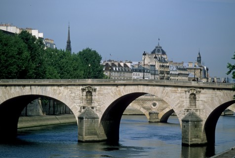 France, paris 4e, la seine, pont marie, ile saint louis,