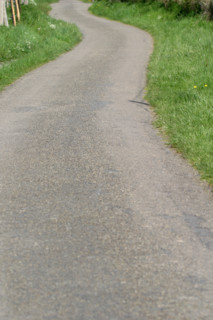 France, serpentine country road