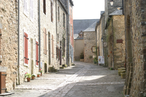 France, pays de loire, mayenne, sainte suzanne, village, forteresse, ruelle medievale, place forte, panorama, habitat traditionnel, maisons,