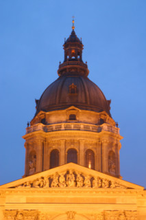 europe, Hongrie, budapest, basilique svent istvan, eclairage, nuit, baroque,