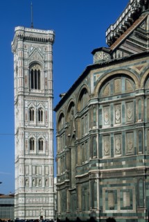 Italie, toscane, florence, firenze, renaissance italienne, santa maria del fiore, campanile de giotto, marbre, duomo, baptistere,