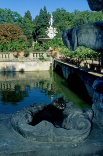 Italie, toscane, florence, firenze, jardin boboli, fontaine, statues sculpture, eau, parc, renaissance italienne,