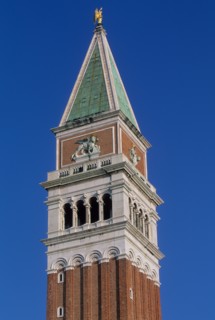 Italie, venise, place san marco, saint marc, statue, campanile, toit, tour, decor lion,