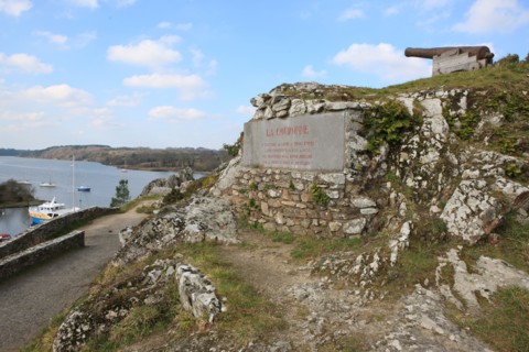 France, Bretagne, Morbihan, la roche bernard, vilaine, ville, port, promontoire, rocher, canon, la couronne,
